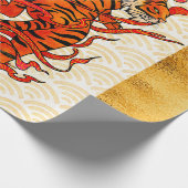 タイガー〔占星術の〕十二宮図中国の、2022年新年 ラッピングペーパー (角)