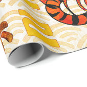 タイガー〔占星術の〕十二宮図中国の、2022年新年 ラッピングペーパー (ロールコーナー)