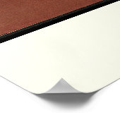 タイガー – 古代カラフル書イラストレーション ポスター (角)