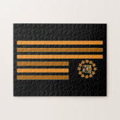 タイガー – 旗 ジグソーパズル (横)