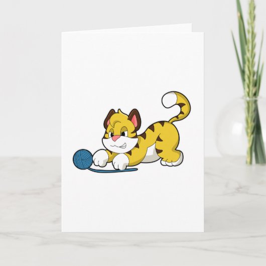 タイガー（毛玉付き） カード (正面)