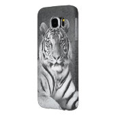 タイガー（白黒） Case-Mate iPhoneケース (裏面左)