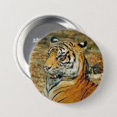 タイガー 缶バッジ (正面&裏面)