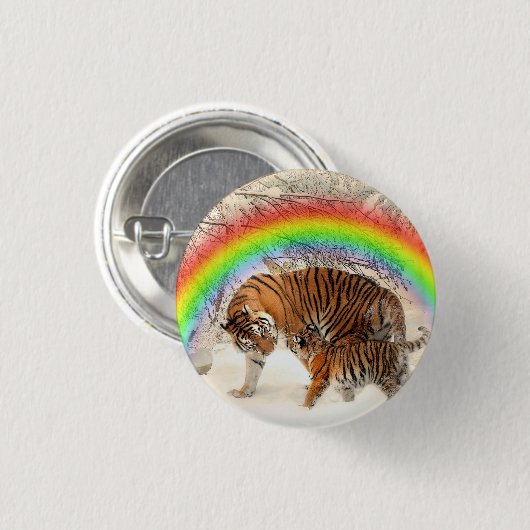 タイガー 缶バッジ (正面&裏面)