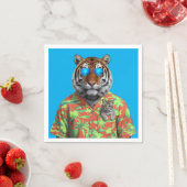 タイガー&虎猫ナプキン スタンダードカクテルナプキン (インサイチュ)