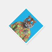 タイガー&虎猫ナプキン スタンダードカクテルナプキン (角)