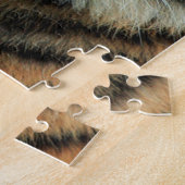 タイガー – 顔 ジグソーパズル (側面)