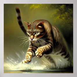 タイガー(1)野生猫 ポスター