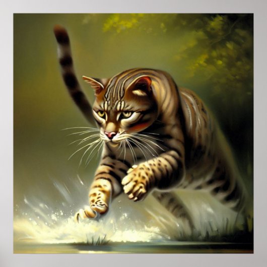 タイガー(1)野生猫 ポスター (正面)