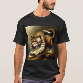 タイガー(2)野生猫 Tシャツ (正面)