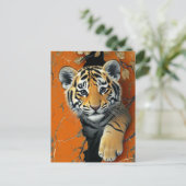 タイガー 3D イリュージョン ポストカード (スタンド正面)