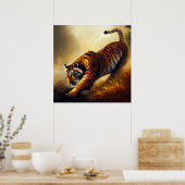 タイガー(4)野猫 ポスター (キッチン)