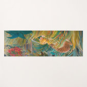 タイガーin嵐の熱帯林エキゾチックなジャングル ヨガマット (正面(横))