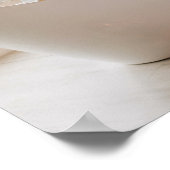 タイガーin浴槽白黒バスルームのアートポスター ポスター (角)