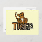 タイガーTシャツとギフト ポストカード (正面/裏面)