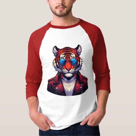 タイガーTシャツスタイルポップ Tシャツ (正面)