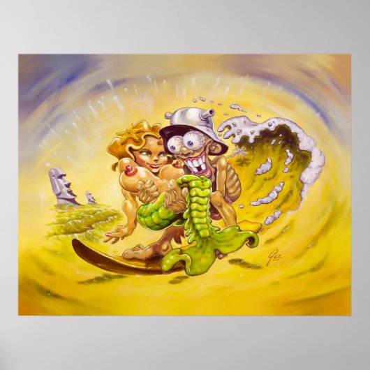 タイキサーファーの大きな魚 ポスター (正面)