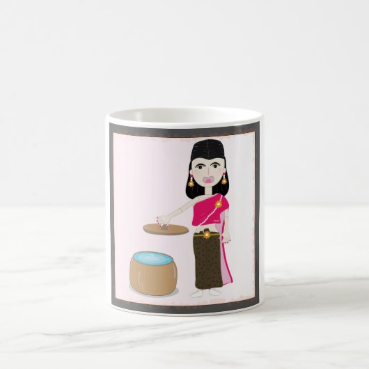 タイキャラクターのマグカップ コーヒーマグカップ (中央)