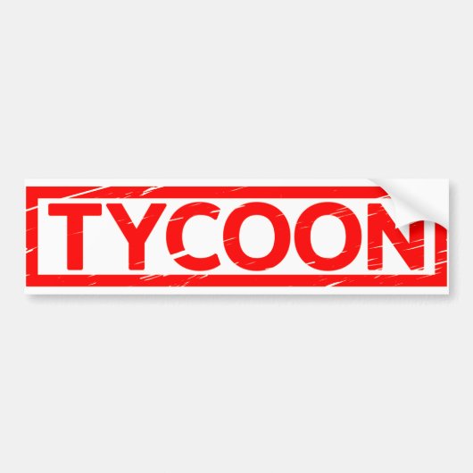 タイクーン切手 バンパーステッカー (正面)