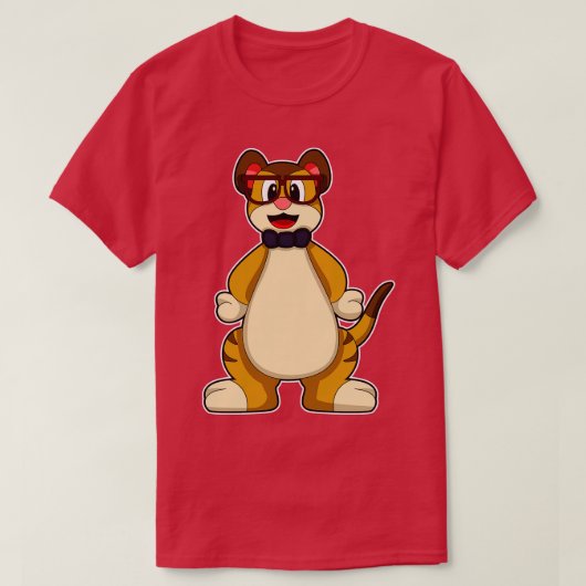 タイグラス付きメルカット Tシャツ (デザイン正面)