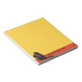 タイグラフィック付きテディ ノートパッド (アングル)