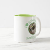 タイグリーンカレー大好き…タイ通り食品 ツートーンマグカップ (正面右)