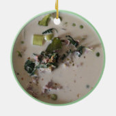 タイグリーンカレー[แกงเขียวหวาน] ...アジア料理 セラミックオーナメント (裏面)