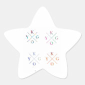 タイゴ4パック 星シール (正面)