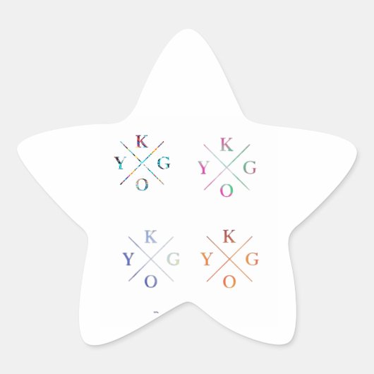 タイゴ4パック 星シール (正面)