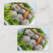 タイサゴとチリ…タイ通り食品 名刺 (正面/裏面)