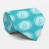 タイサークル&シェル – アクア ネクタイ (ロール)