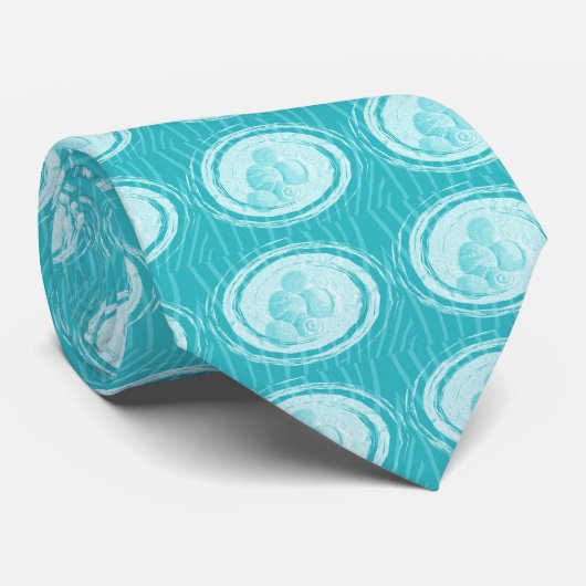 タイサークル&シェル – アクア ネクタイ (ロール)