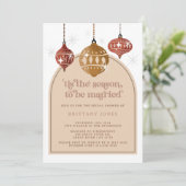 タイザシーズンレトロクリスマスブライダルシャワー 招待状 (スタンド正面)