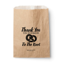 タイザノットプレッツェルトリート結婚式の引き出物バッグ