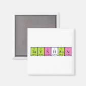 タイシャウン周期表名磁石 マグネット (正面/裏面)