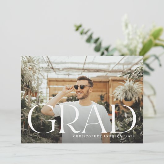 タイスタイリッシュプ卒業式全写真両面 案内状 (スタンド正面)