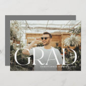 タイスタイリッシュプ卒業式全写真両面 案内状 (正面/裏面)