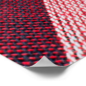 タイスタイルふんどし生地のクローズアップ ポスター (角)