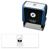 タイスタンプがついたエモ猫 セルフインキングスタンプ (インサイチュ)