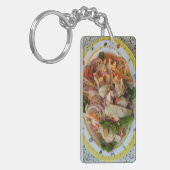 タイスパイシーソーセージサラダ…アジア通り食品 キーホルダー (正面左)