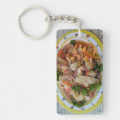 タイスパイシーソーセージサラダ…アジア通り食品 キーホルダー (正面)