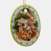 タイスパイシーソーセージサラダ…アジア通り食品 セラミックオーナメント (裏面)