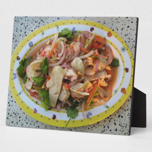 タイスパイシーソーセージサラダ…アジア通り食品 フォトプラーク (側面)