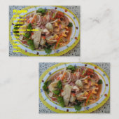 タイスパイシーソーセージサラダ…アジア通り食品 名刺 (正面/裏面)