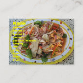 タイスパイシーソーセージサラダ…アジア通り食品 名刺 (正面)