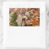 タイスパイシーソーセージサラダ…アジア通り食品 長方形シール (バッグ)