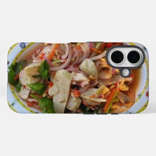 タイスパイシーソーセージサラダ…アジア通り食品 Case-Mate iPhoneケース (裏面 (横))