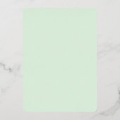 タイズザシーズンフェスティバルグリーン金ゴールドホリデーパーティー 箔招待状 (裏面)