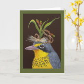 タイソンのカナダのウォーブラーのグリーティングカード カード (黄色い花)