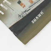 タイタはっきりしたニック名前をカスタムする フリースブランケット (角)